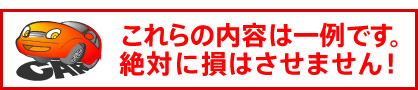 これらの内容は一例です。絶対に損はさせません！